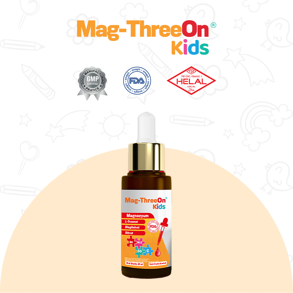 2'li MAG-THREEON KİDS 30 ML DAMLA (MANYETİK TABLET HEDİYELİ)
