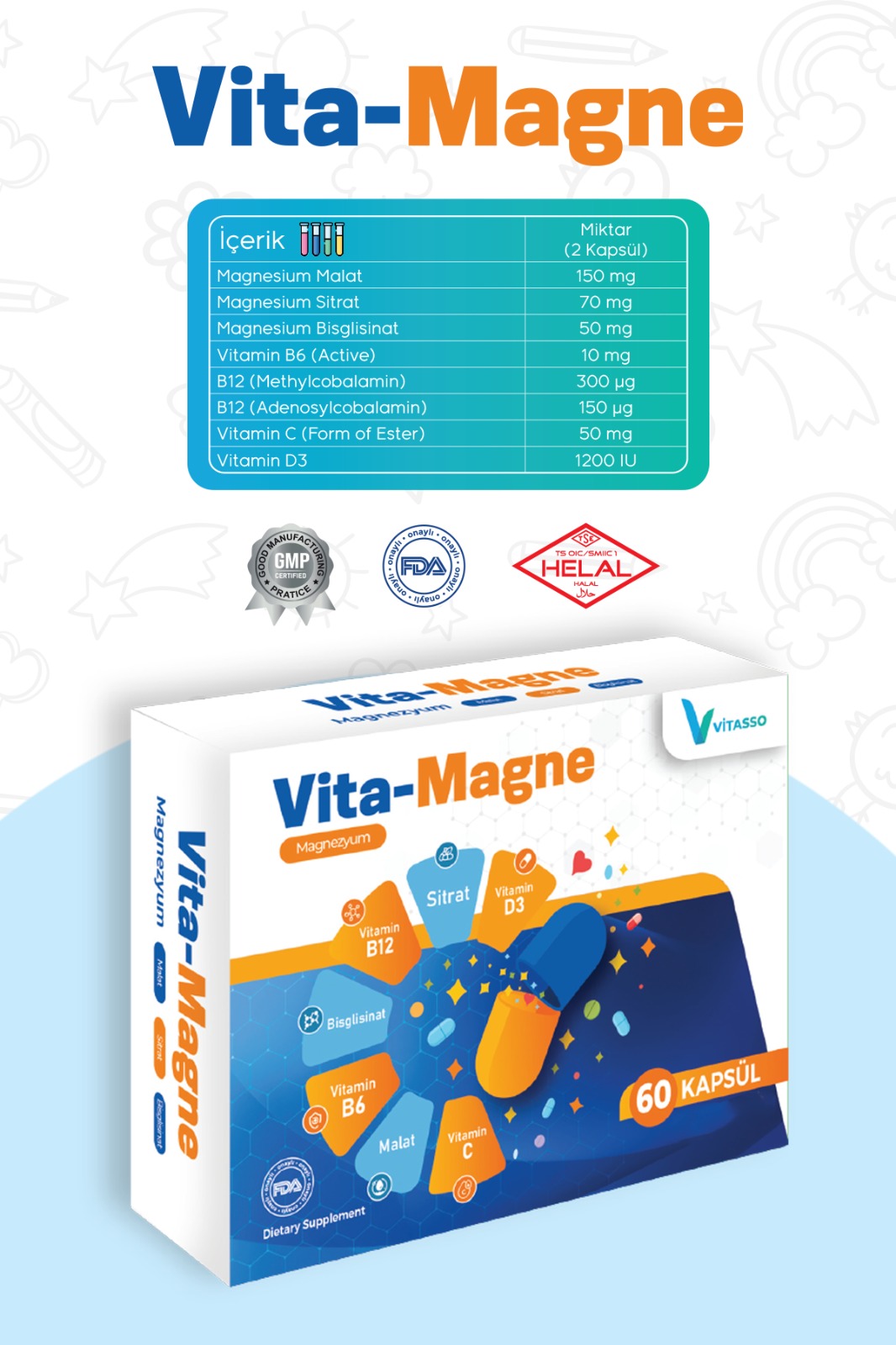 VİTA-MAGNE 60 KAPSÜL